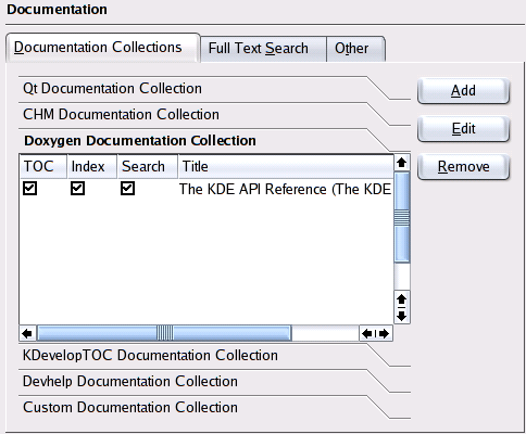 Opsætning af Doxygen-genereret API-dokumentation